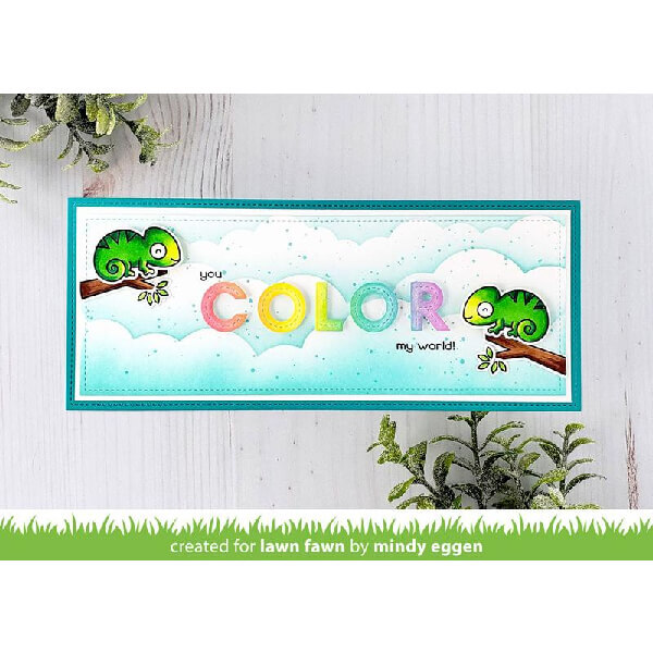 Lawn Fawn - Clear Stamps - One In A Chameleon Flip-Flop LF2512