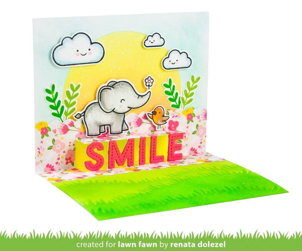 Lawn Fawn - Lawn Cuts Dies - Pop-Up Smile LF2528