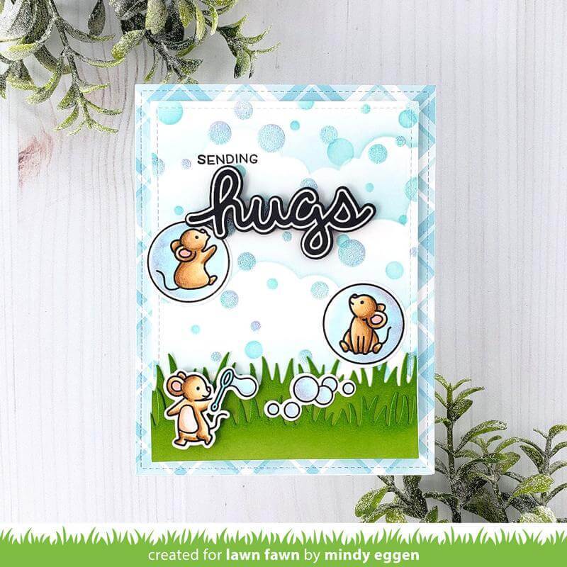 Lawn Fawn Stencils - Bubble Background LF2534