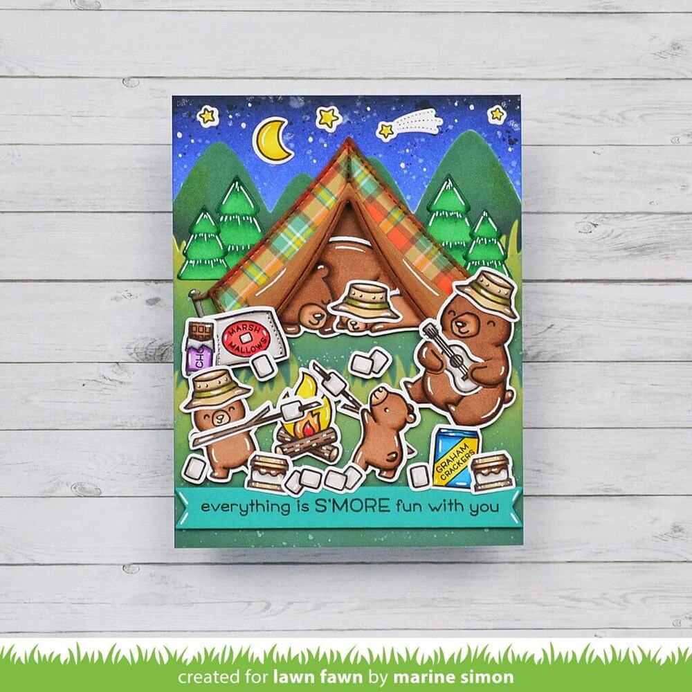 Lawn Fawn - Clear Stamps - S'more The Merrier LF2593