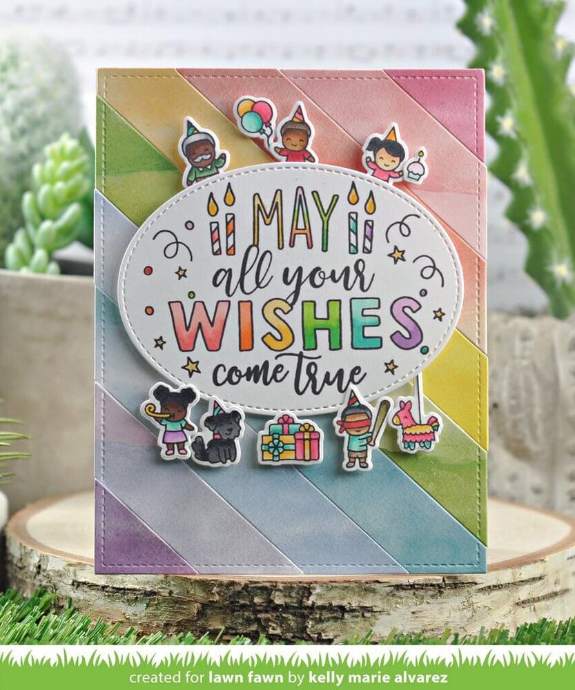 Lawn Fawn - Clear Stamps - Giant Birthday Messages LF2599