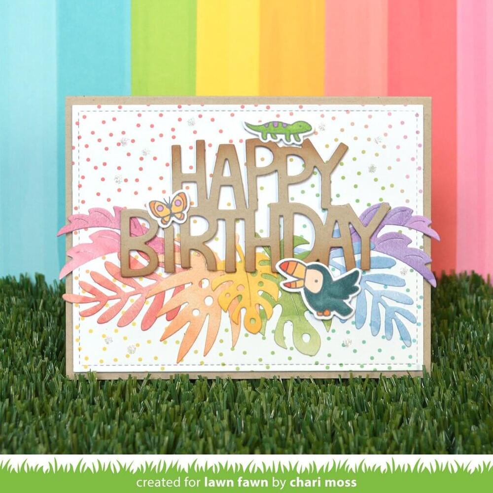 Lawn Fawn - Lawn Cuts Dies - Giant Happy Birthday To You LF2613