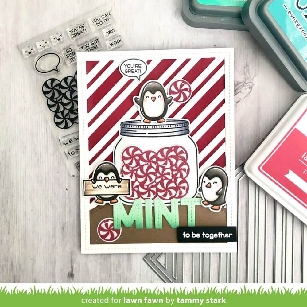 Lawn Fawn - Clear Stamps - How You Bean? Mint Add-On LF2682
