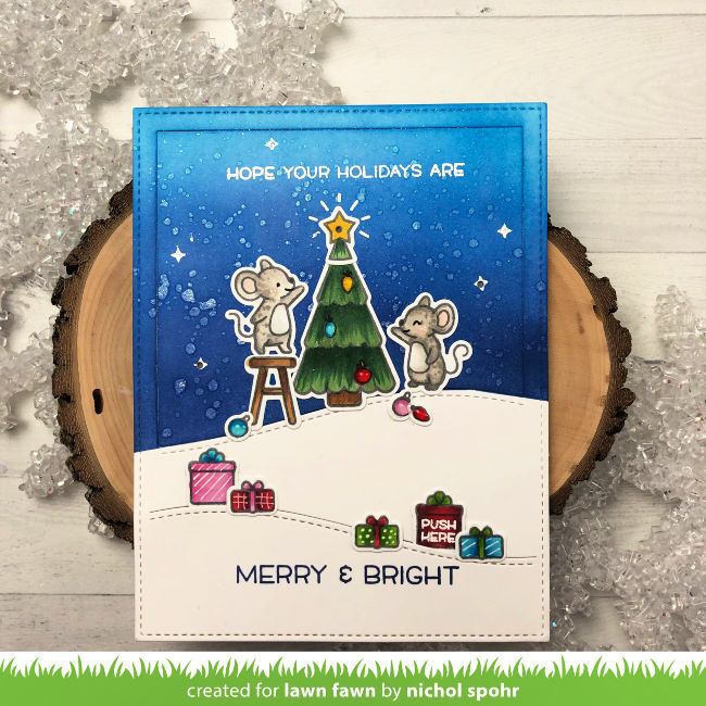 Lawn Fawn - Lawn Cuts Dies - Merry Mice LF2685