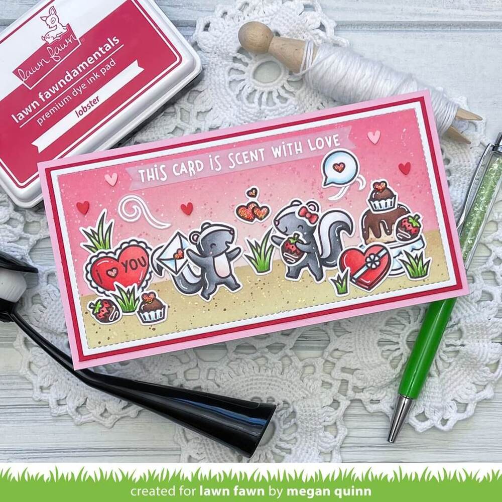 Lawn Fawn - Clear Stamps - Scent With Love LF2726