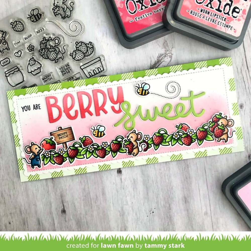 Lawn Fawn - Clear Stamps - Berry Special LF2764