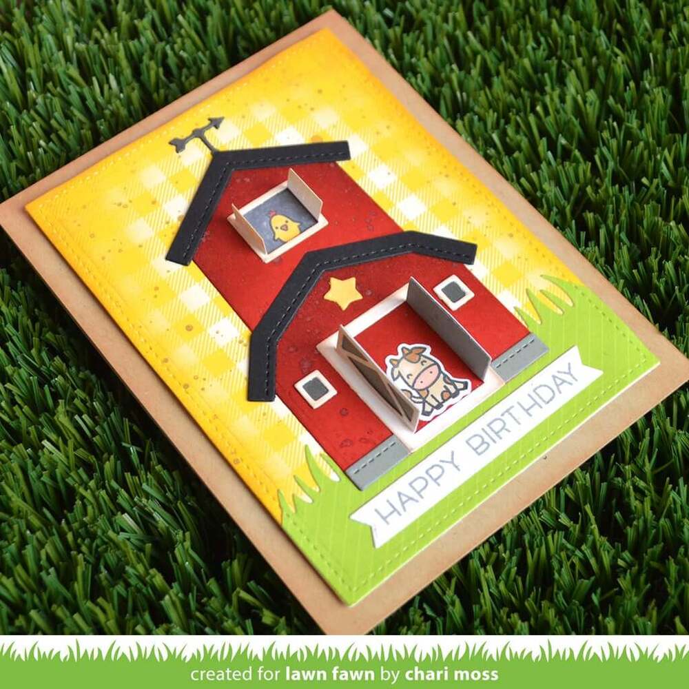 Lawn Fawn - Lawn Cuts Dies - Build-A-Barn LF2796