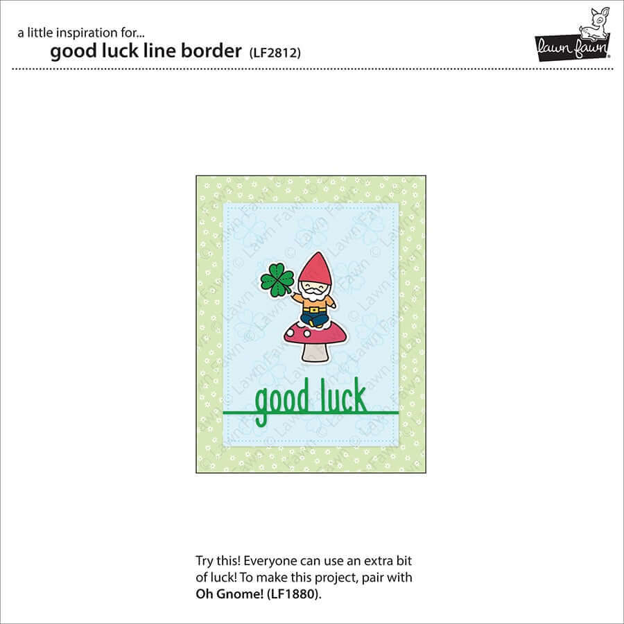 Lawn Fawn - Lawn Cuts Dies - Good Luck Line Border LF2812