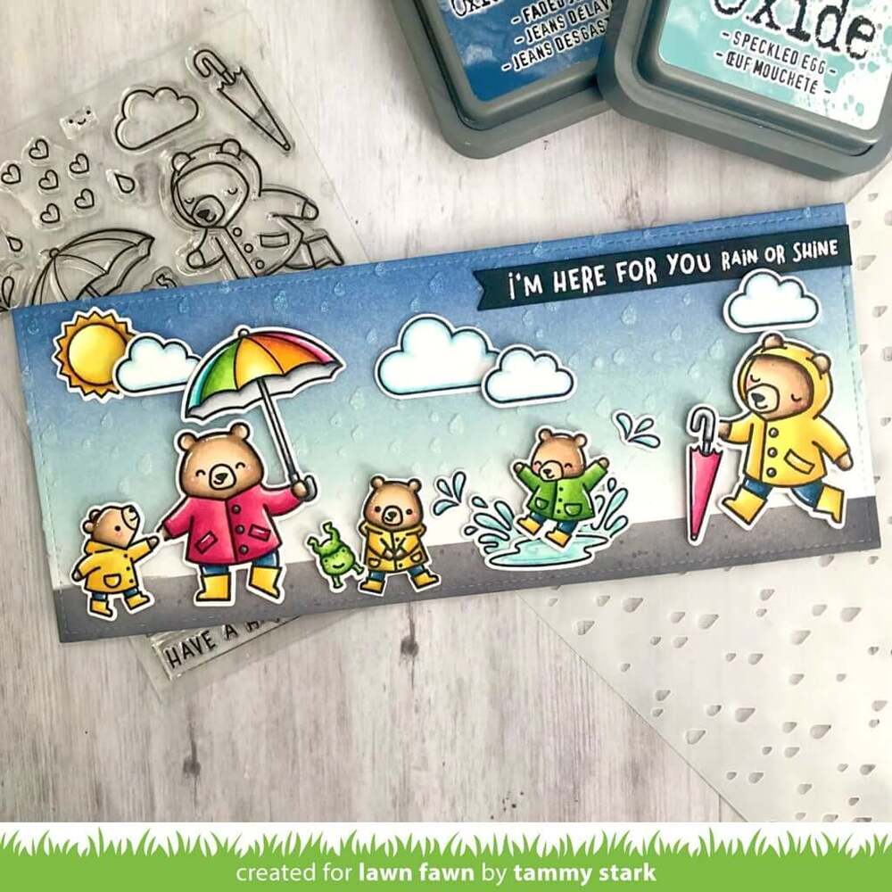 Lawn Fawn Stencils - Rainy Sky LF2816