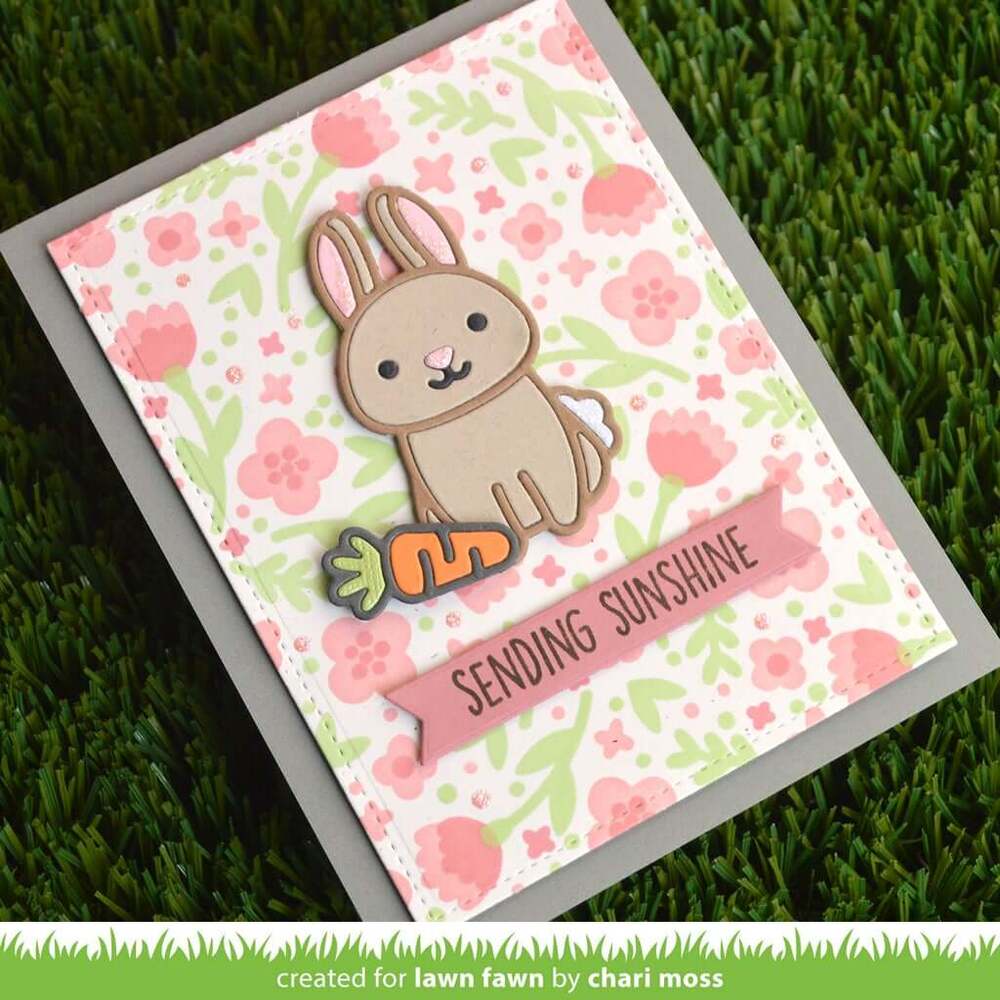Lawn Fawn Stencils - Spring Blossoms Background LF2821