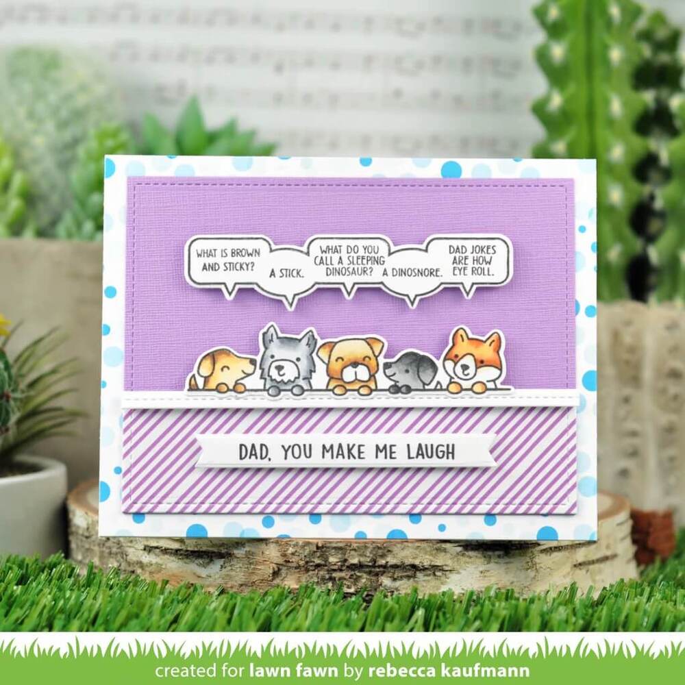Lawn Fawn - Clear Stamps - Dad Jokes LF2863