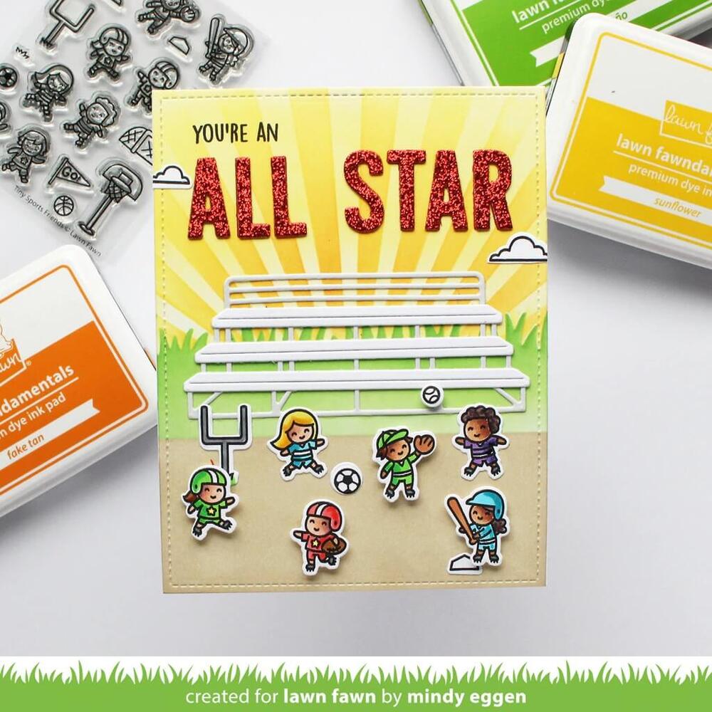 Lawn Fawn - Clear Stamps - Tiny Sports Friends LF2865