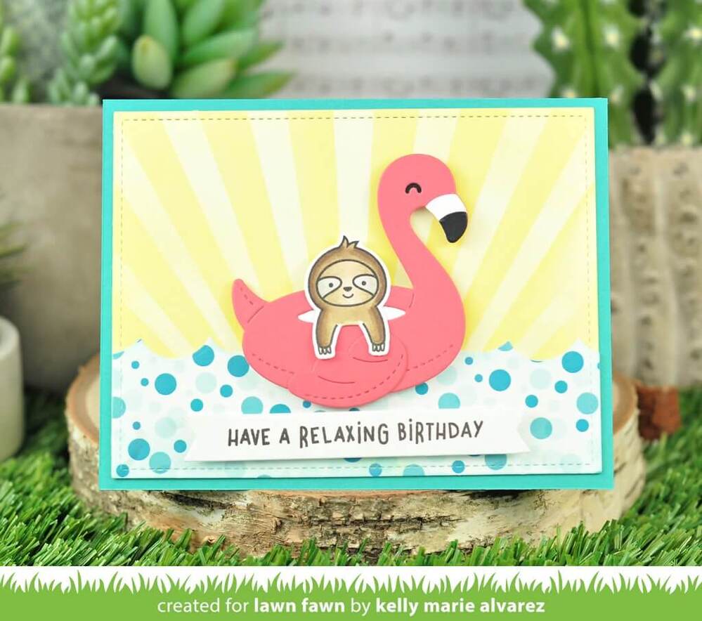 Lawn Fawn - Lawn Cuts Dies - Flamingo Floatie LF2880