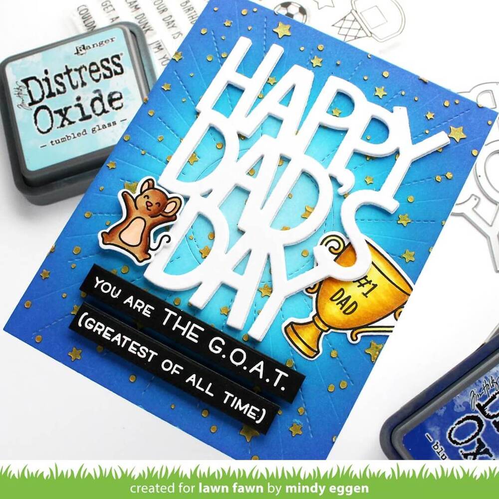 Lawn Fawn - Lawn Cuts Dies - Giant Happy Dad's Day LF2885