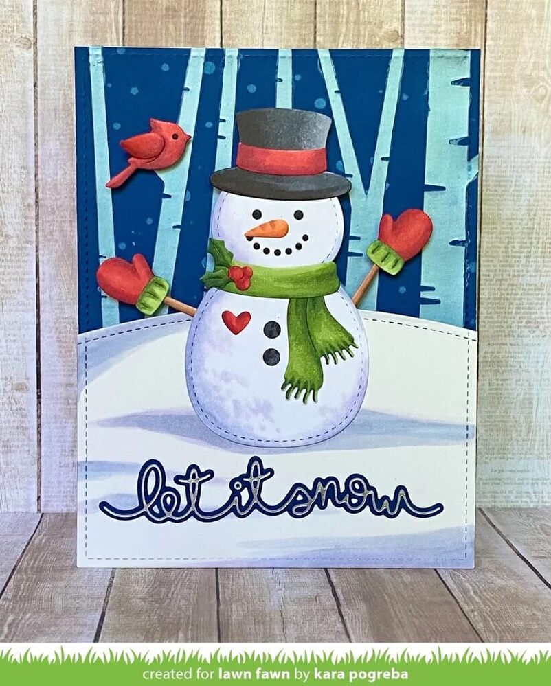 Lawn Fawn - Lawn Cuts Dies - Build-A-Snowman LF2965