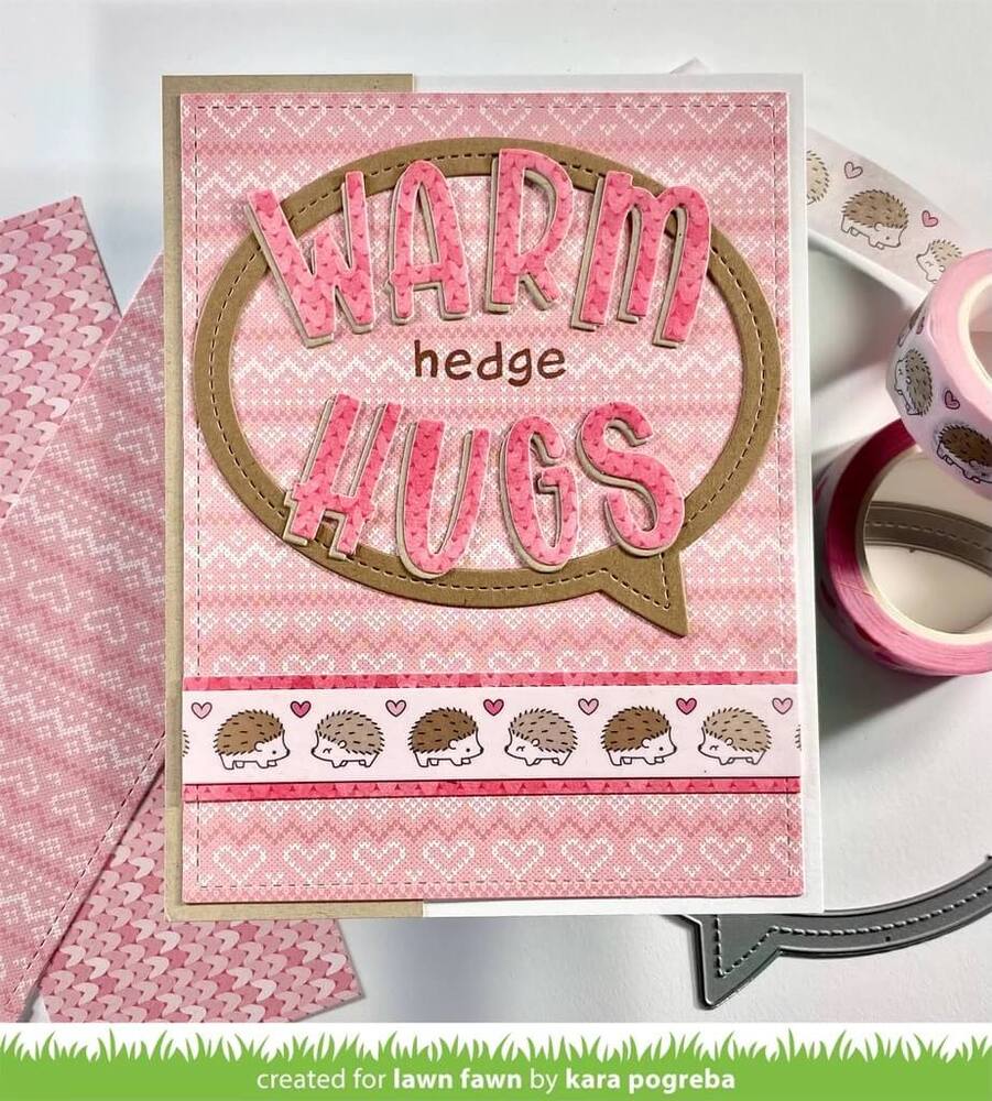 Lawn Fawn Washi Tape - Hedgehugs LF3026