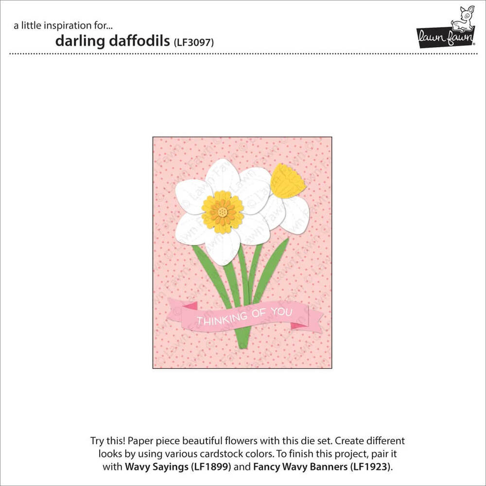 Lawn Fawn - Lawn Cuts Dies - Darling Daffodils LF3097