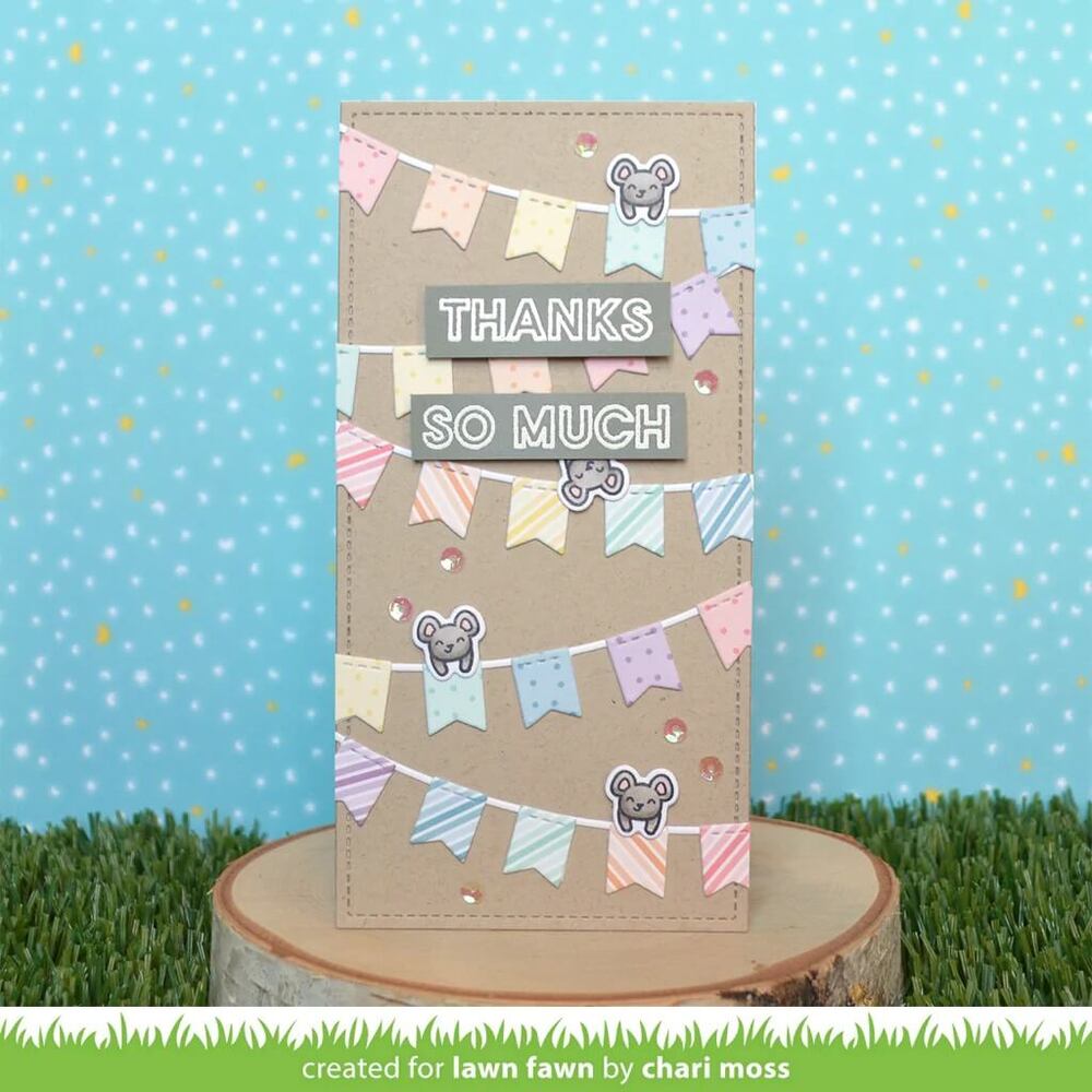 Lawn Fawn - Lawn Cuts Dies - Fishtail Banner Borders LF3099