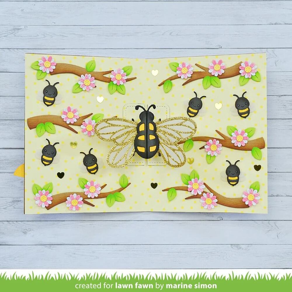 Lawn Fawn - Lawn Cuts Dies - Pop-up Bee LF3138