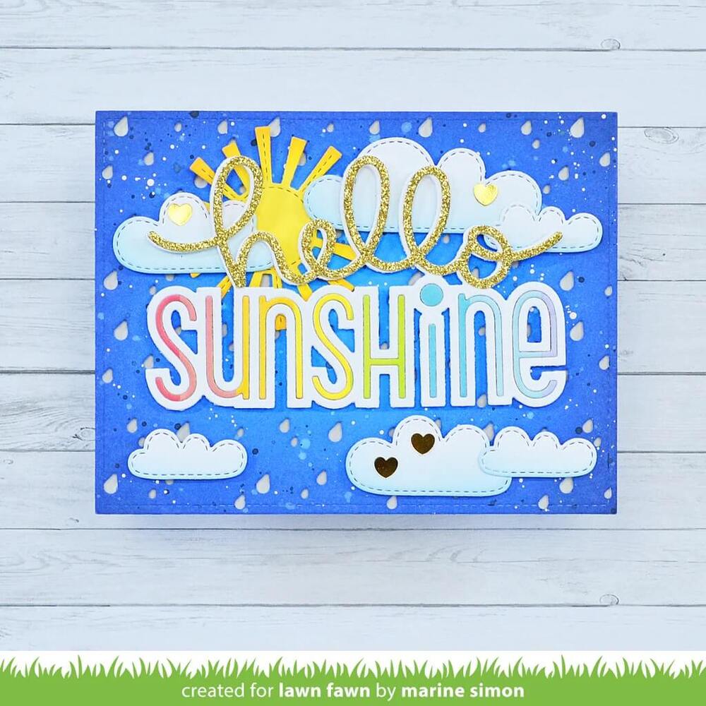 Lawn Fawn - Lawn Cuts Dies - Giant Hello Sunshine LF3140