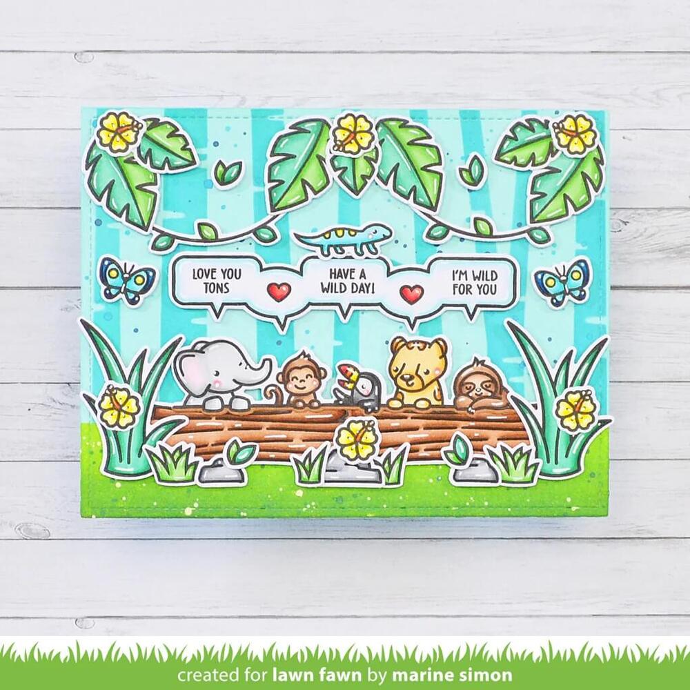 Lawn Fawn - Clear Stamps - Simply Celebrate More Critters LF3164