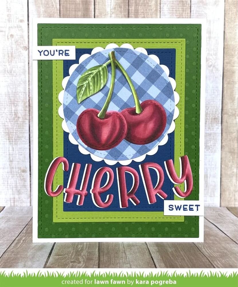 Lawn Fawn - Lawn Cuts Dies - Cheery Cherries LF3179