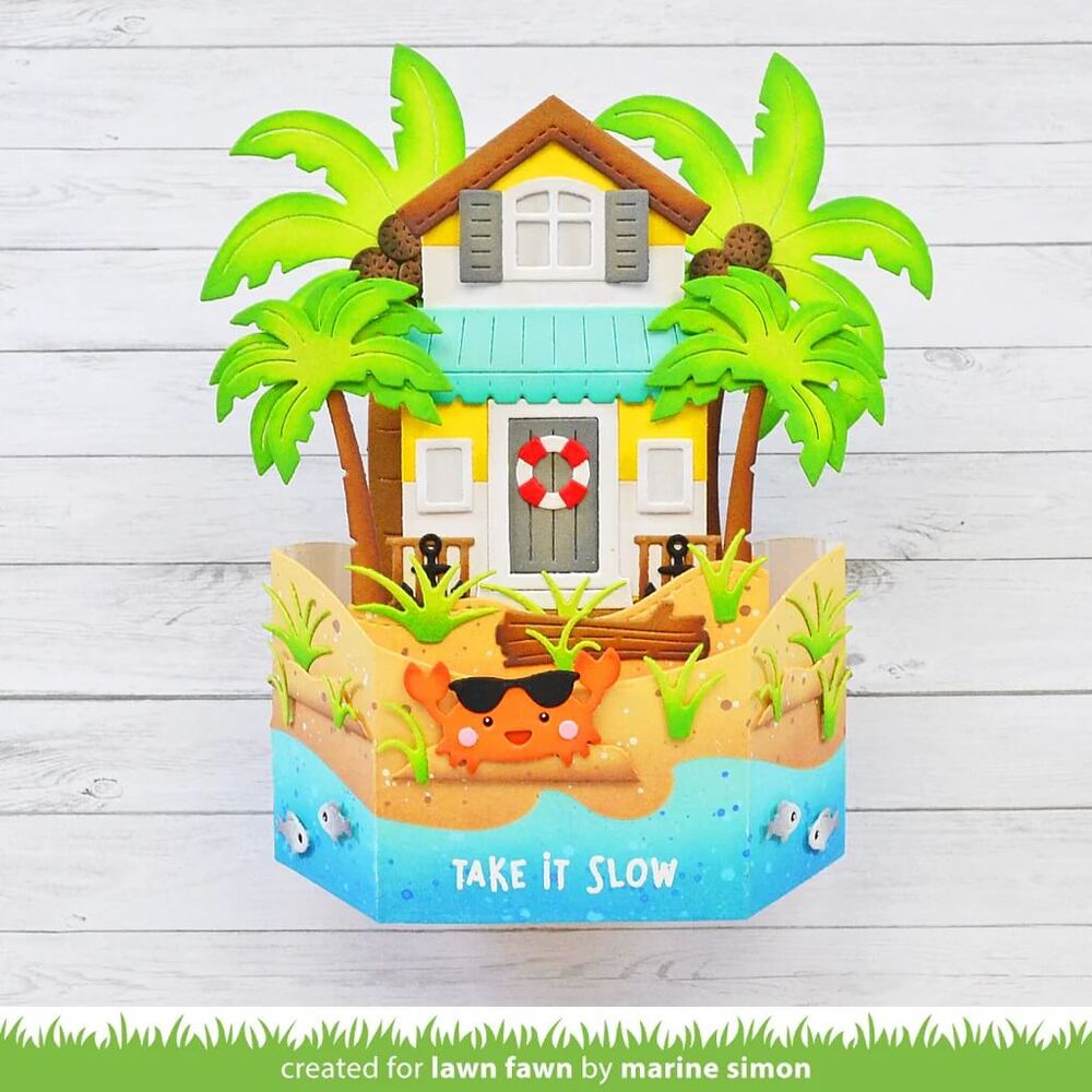 Lawn Fawn - Lawn Cuts Dies - Build-A-House Beach Add-On LF3182