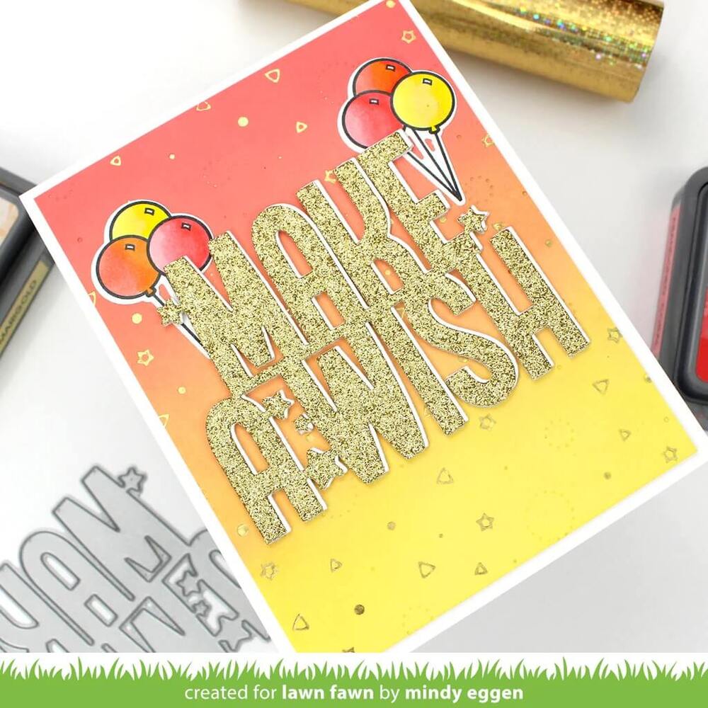 Lawn Fawn Hot Foil Plate - Confetti Background LF3188