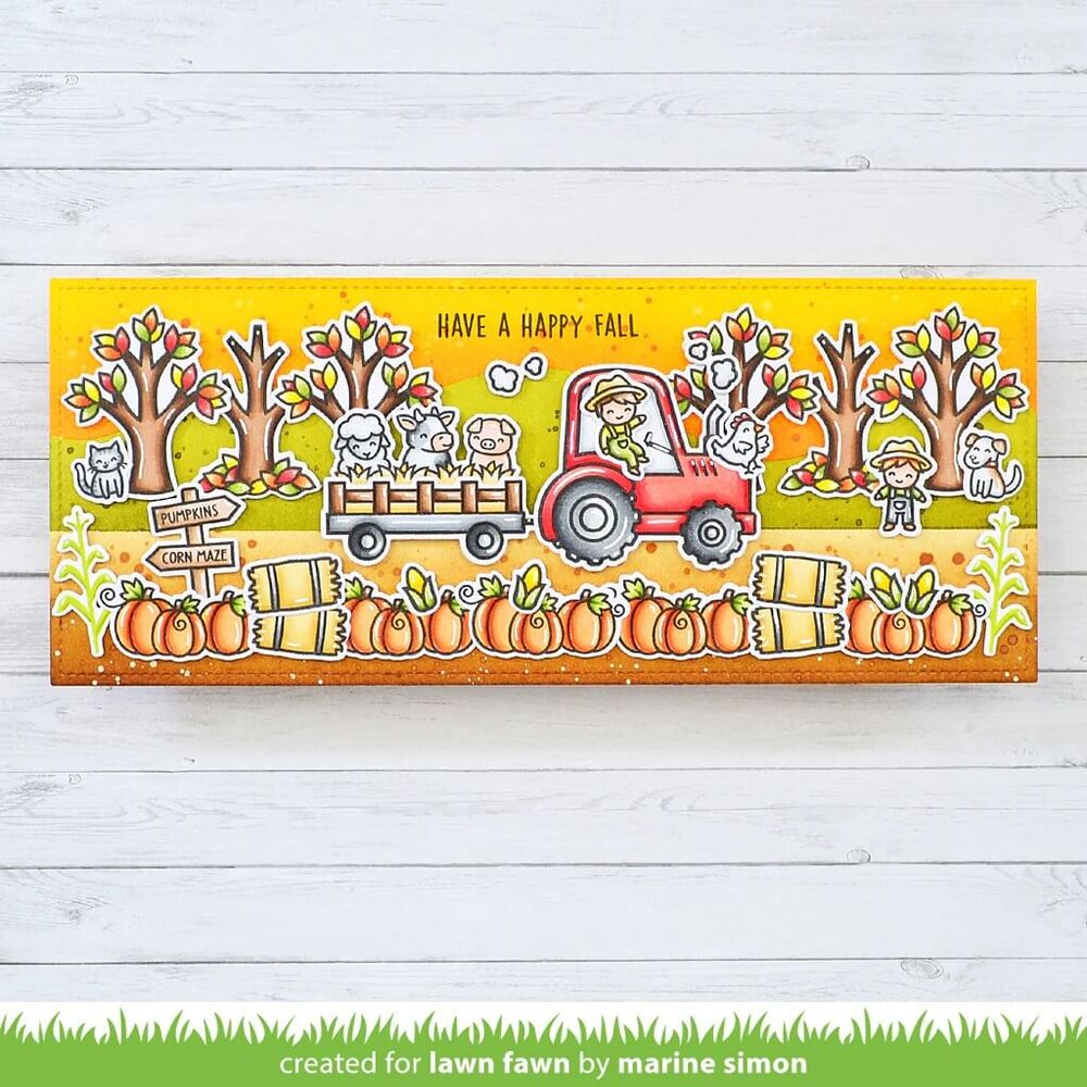 Lawn Fawn - Lawn Cuts Dies - Hay There, Hayrides! LF3214