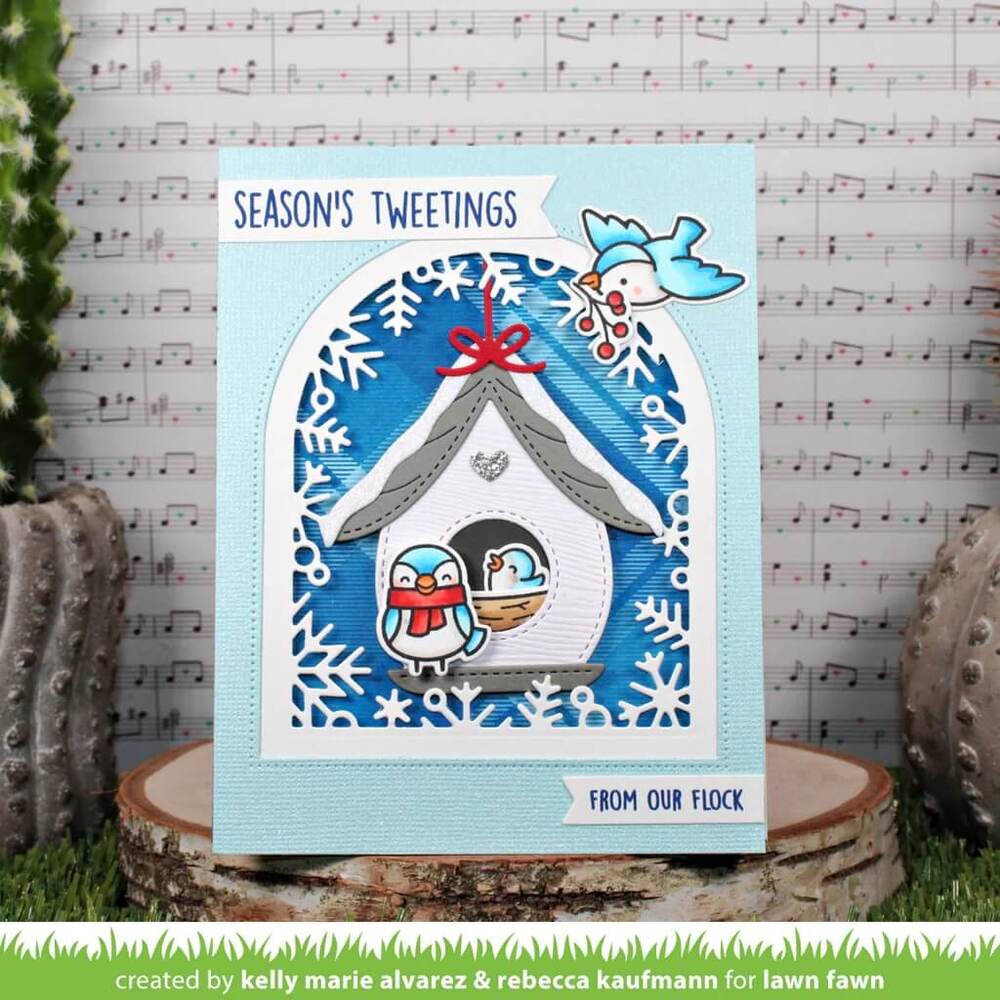 Lawn Fawn - Lawn Cuts Dies - Winter Birds LF3226