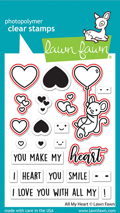 Lawn Fawn Dies - All my heart LF3309