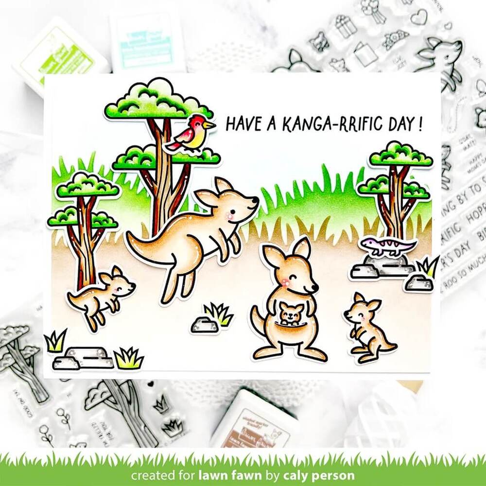 Lawn Fawn - Clear Stamps - Kanga-rrific LF3344