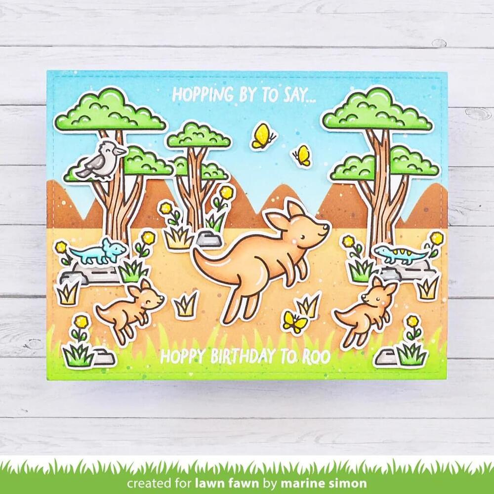 Lawn Fawn - Clear Stamps - Kanga-rrific Add-On LF3346