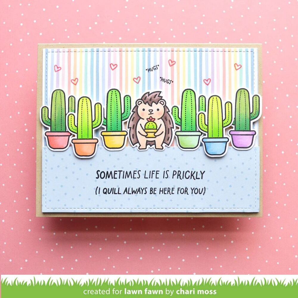 Lawn Fawn - Clear Stamps - Sometimes Life is Prickly LF3355