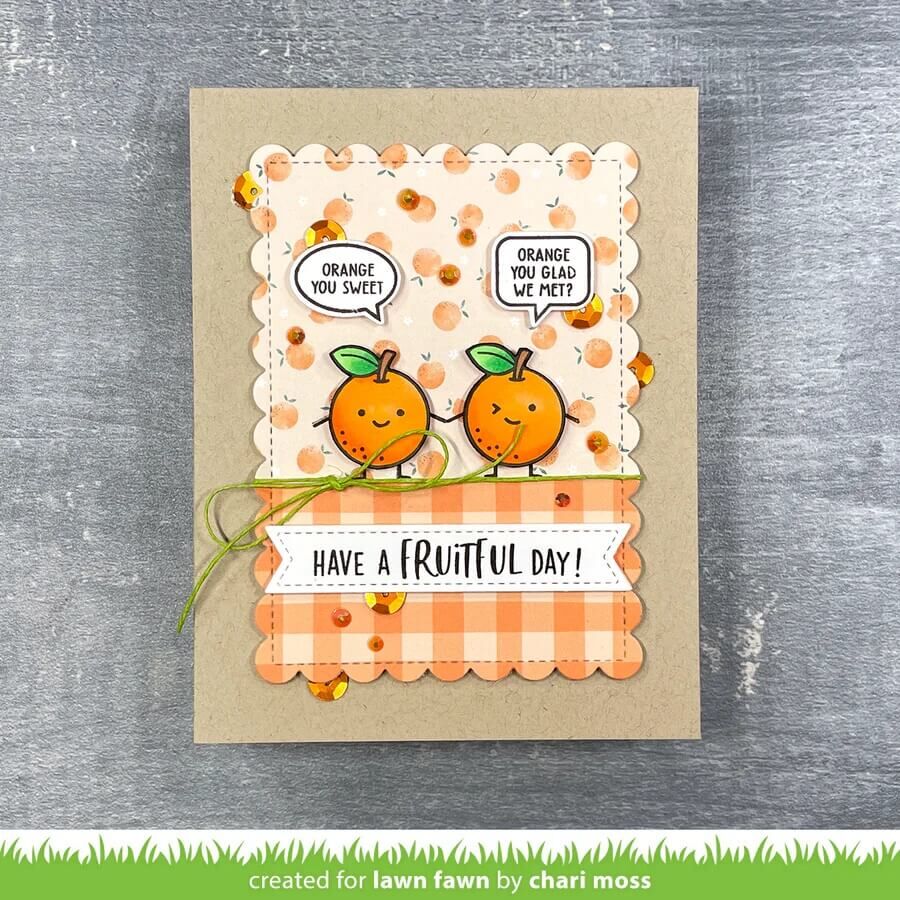 Lawn Fawn - Clear Stamps - Fruitful Friends LF3429