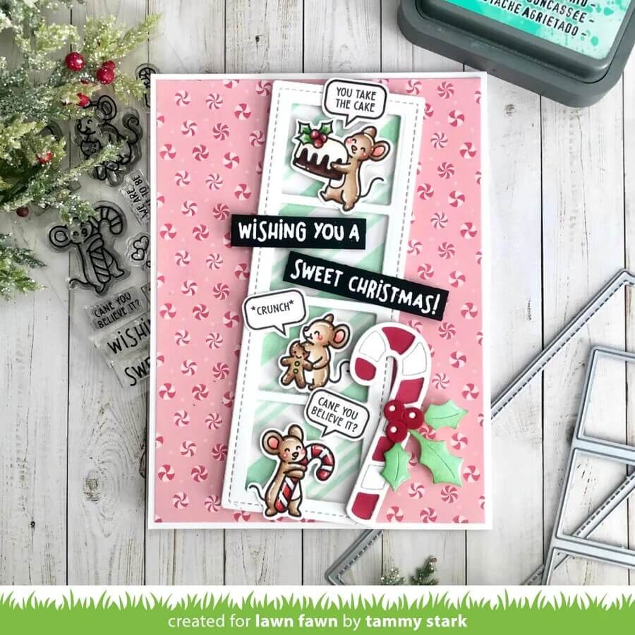 Lawn Fawn Dies - Sweet Christmas Mice LF3569