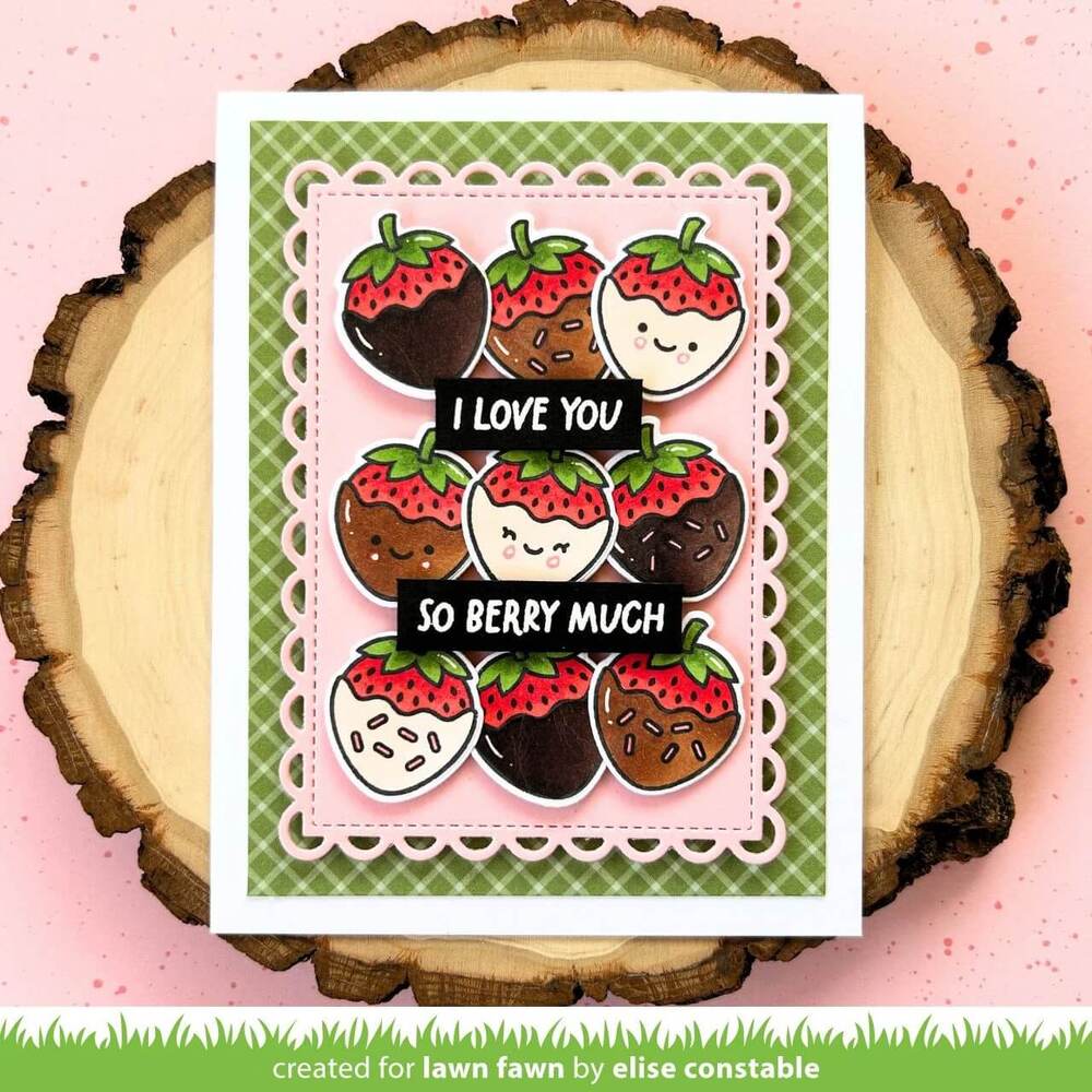 Lawn Fawn - Clear Stamps - Sweet Strawberry LF3602