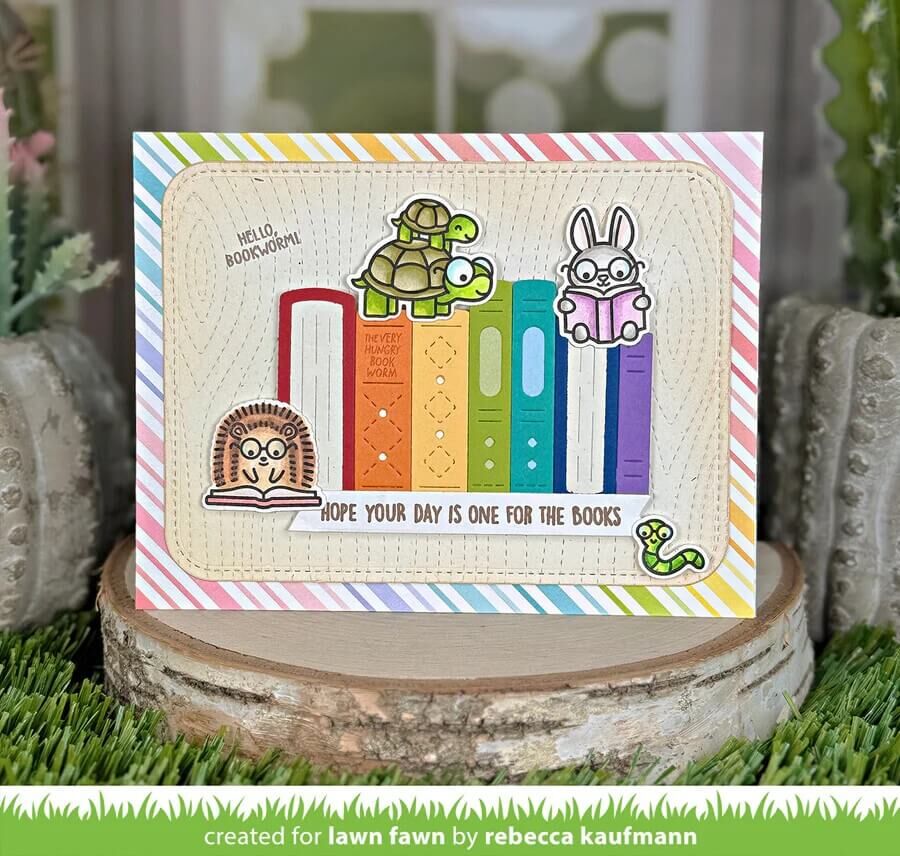 Lawn Fawn - Clear Stamps - Little Woodland Library Friends LF3713