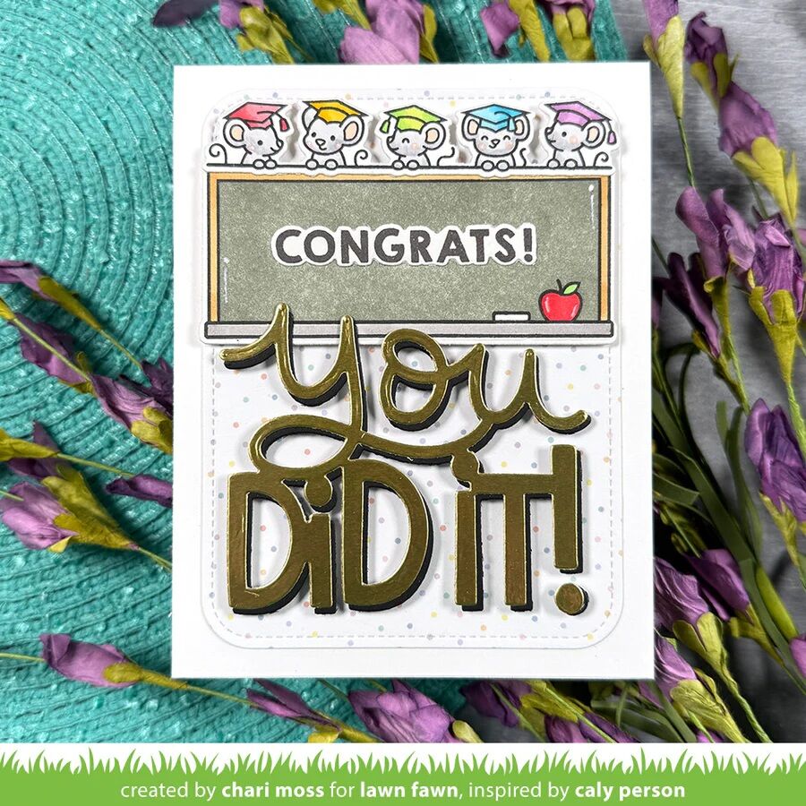 Lawn Fawn Dies - Simply Celebrate Graduation LF3717