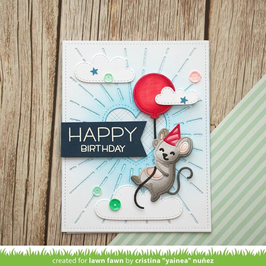Lawn Fawn Dies - Party Mouse LF3732
