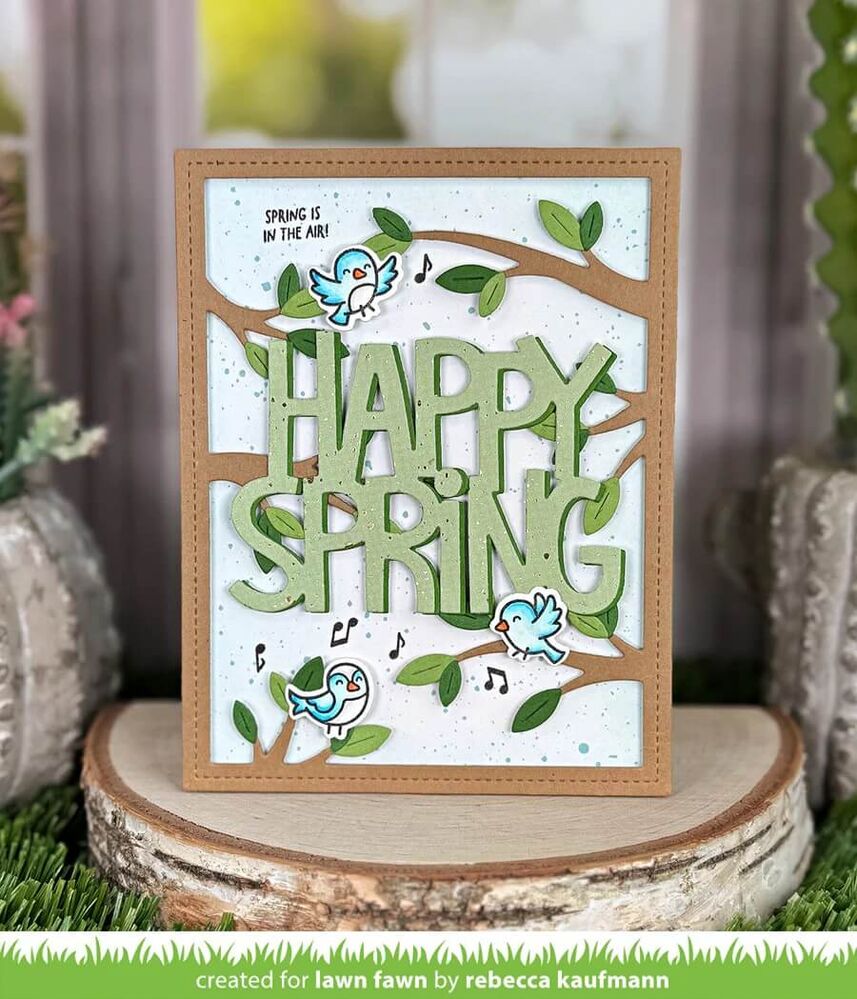 Lawn Fawn Dies - Tree Branches Backdrop: Portrait LF3734