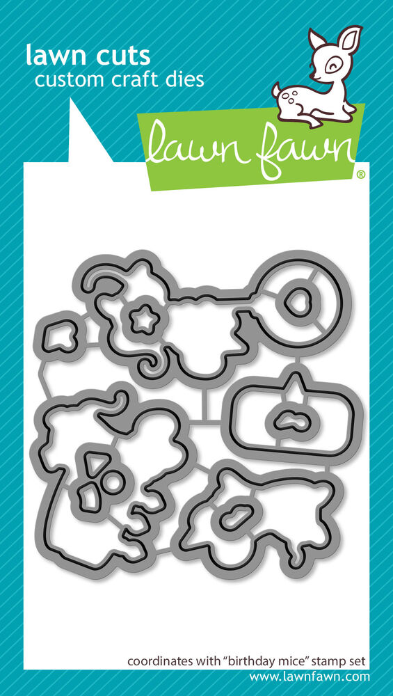 Lawn Fawn Dies - Birthday Mice LF3744