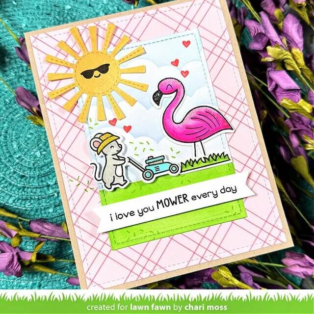 Lawn Fawn Dies - I Love You Mower LF3751