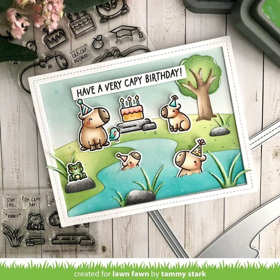 Lawn Fawn Dies - Capybaras! Add-On LF3768