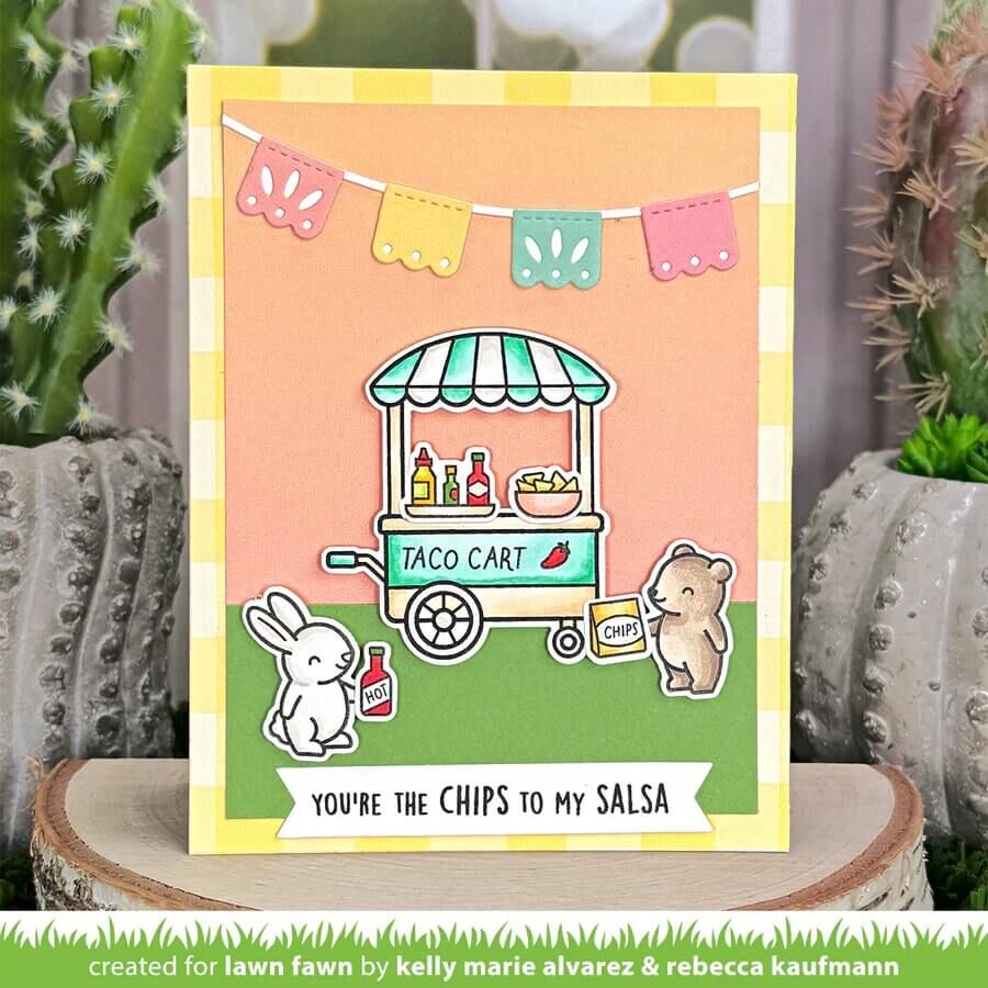 Lawn Fawn - Clear Stamps - Treat Cart Add-On: Tacos LF3777