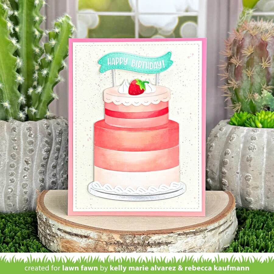 Lawn Fawn Dies - Build-a-Cake LF3799