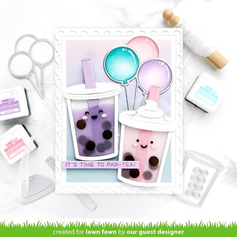 Lawn Fawn Dies - Build-a-Drink Bubble Tea Add-On LF3803