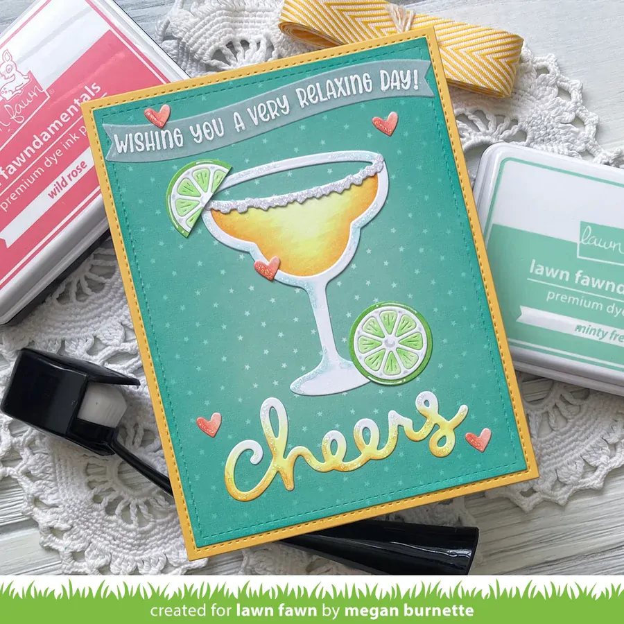 Lawn Fawn Dies - Build-a-Drink Margarita Add-On LF3804