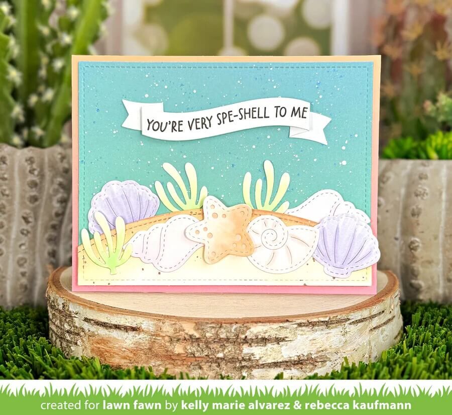 Lawn Fawn Dies - Stitched Seashells LF3805