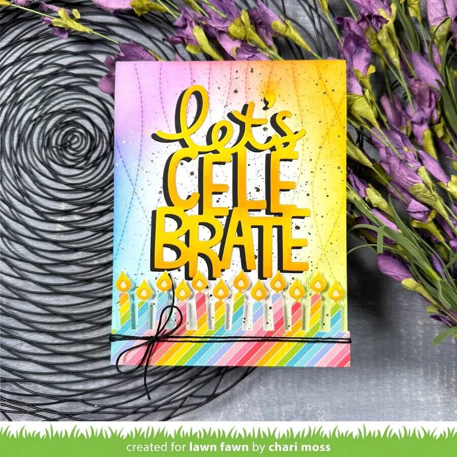 Lawn Fawn Dies - Candle Border LF3806